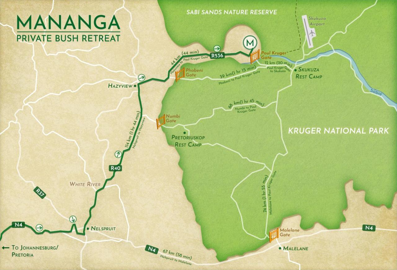 מלון סקוקוזה Mananga Bush Camp מראה חיצוני תמונה